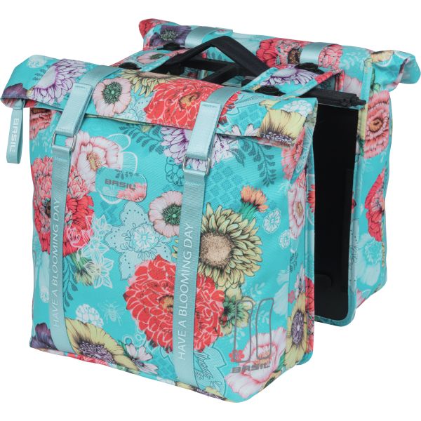 Basil Bloom Field Double Bicycle Sac, étanche, bleu ciel, 35L