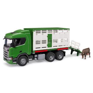 Bruder Scania Super 560r Veepersportwagen avec 1 vache