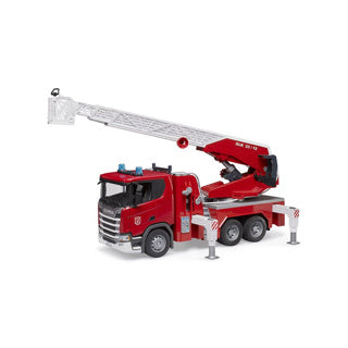 Bruder Scania Super 560R Fire Camion avec échelle, eau