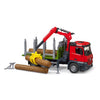 Bruder MB Arocs Wood Truck avec un chargement de grue et de saisie