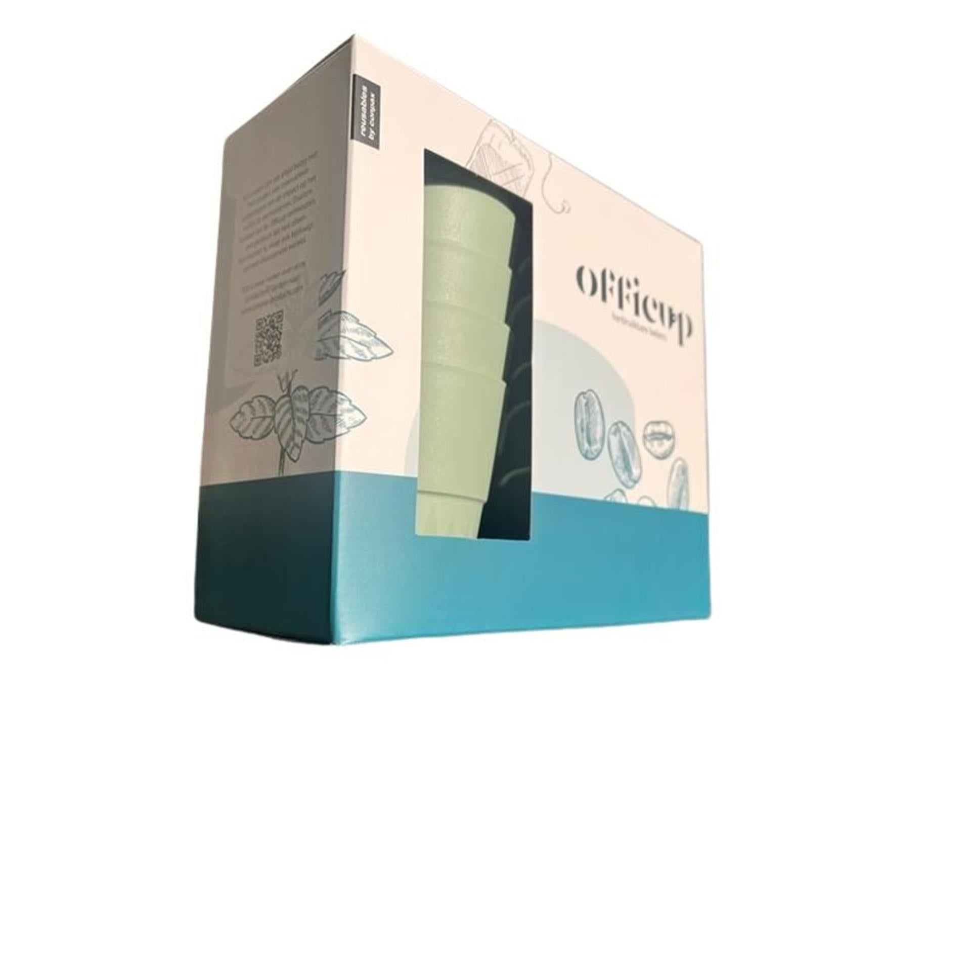 Papstar officcup gobelet 180ml vert lot de 10 pièces