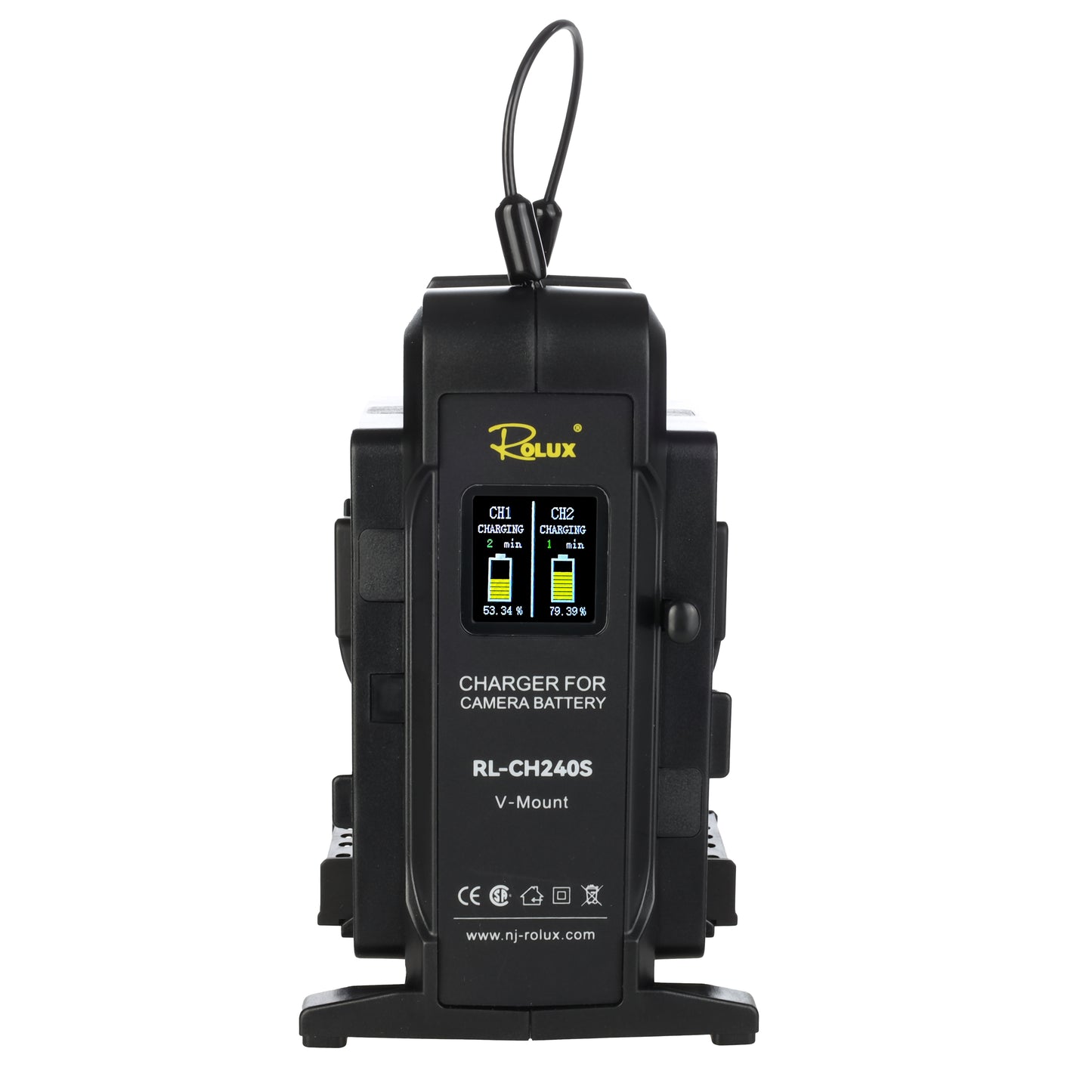 ROLUX DOUBLE FAST CHARGER RL-CH240S pour la batterie en V