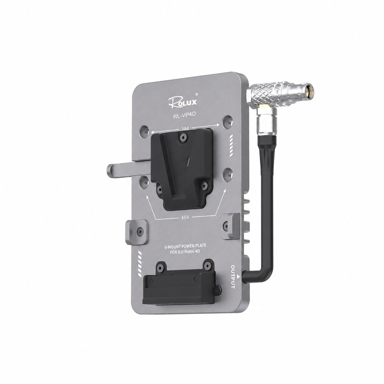 Plaque de batterie Rolux v-mount rl-vp4d pour dji ronin 4d