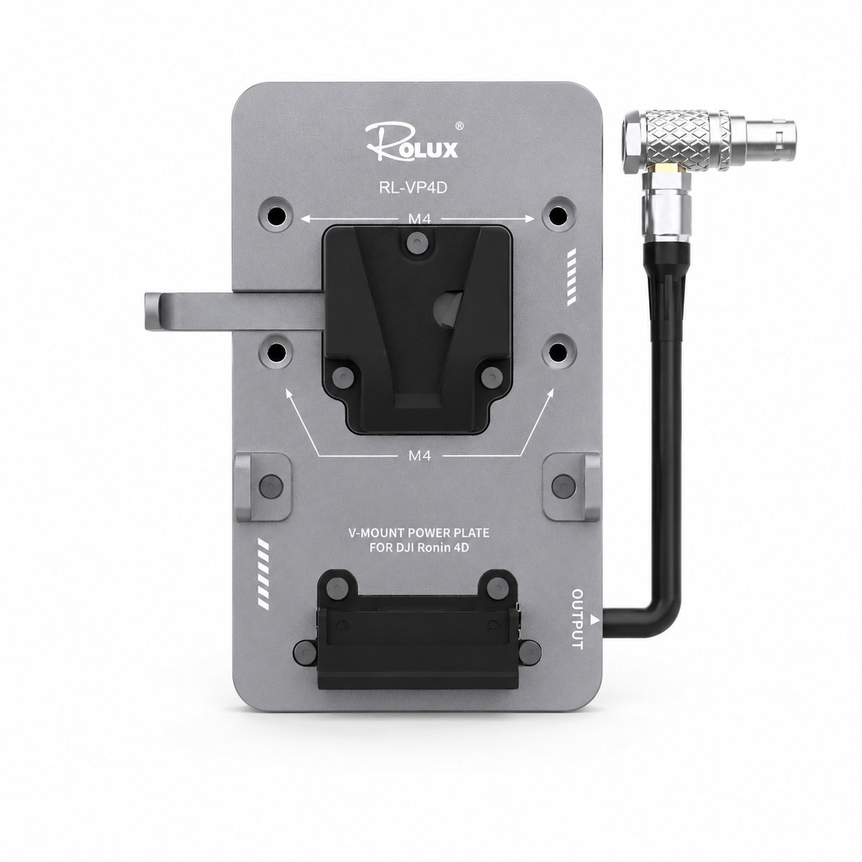 Plaque de batterie Rolux v-mount rl-vp4d pour dji ronin 4d
