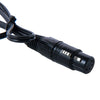 Fiche femelle Rolux XLR 4 broches avec D-Tap mâle RL-C3