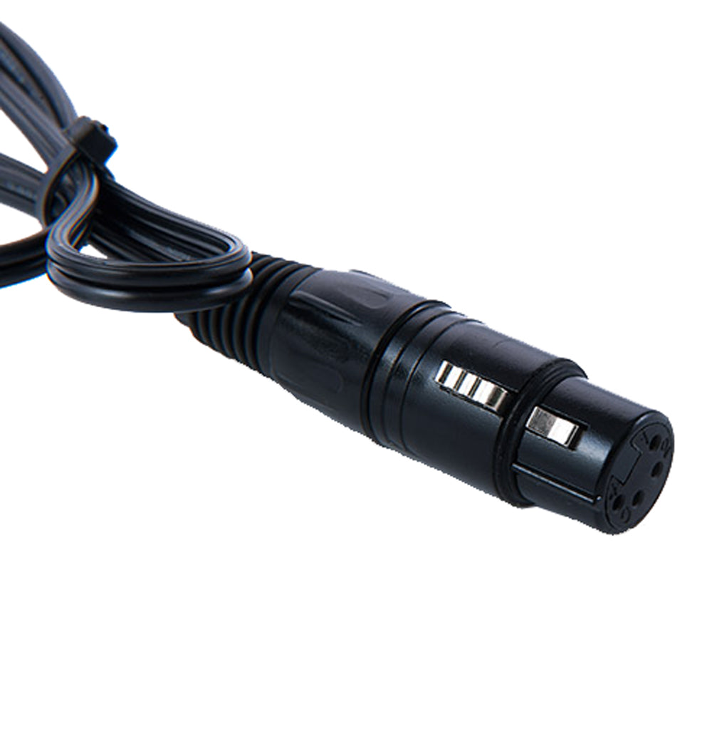 Fiche femelle Rolux XLR 4 broches avec D-Tap mâle RL-C3
