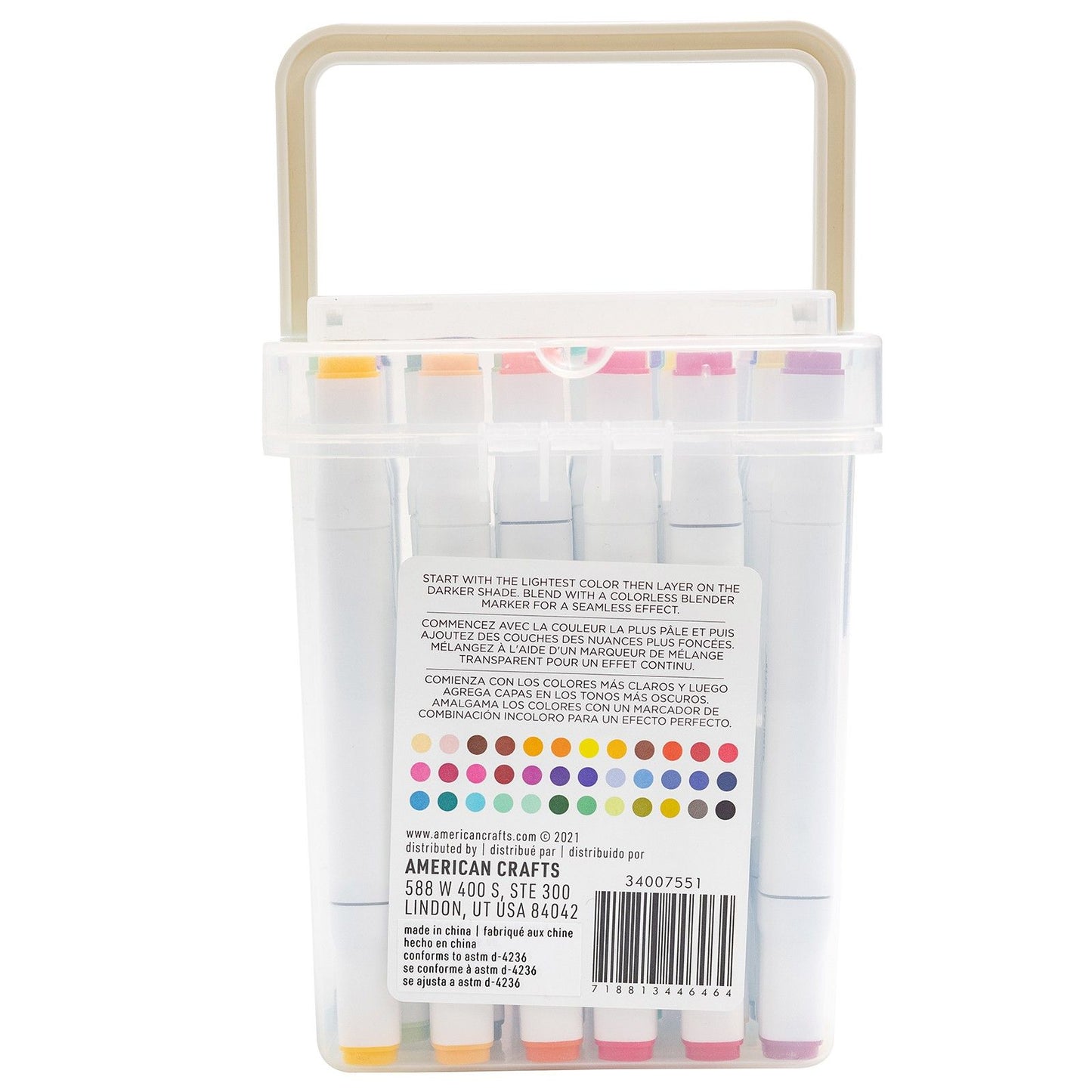 Artisanat américain • Pack économique de marqueurs à croquis à double pointe