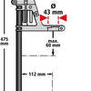 Wolfcraft Wolfcraft Drill Stands 23x16 cm 3406000