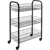 Tomado-Metaltex Tomado-Metaltex Siena Kitchen chariot avec roues 41x23x63 cm noir