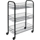 Tomado-Metaltex Tomado-Metaltex Siena Kitchen chariot avec roues 41x23x63 cm noir