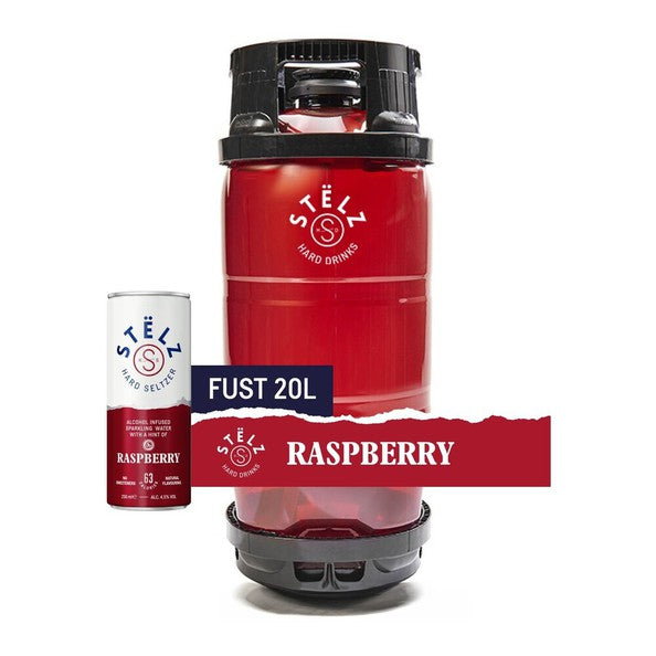 Stelz hard seltzer framboise 20 litres