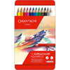 Crayons aquarelle Caran dache caran d'ache supracolor ii, l : 17 cm, mine 3,8 mm, différentes couleurs, 12 pièces 1 boîte