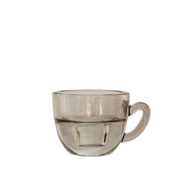 Bougeoir Idées 4 saisons gris café ø8xh5cm