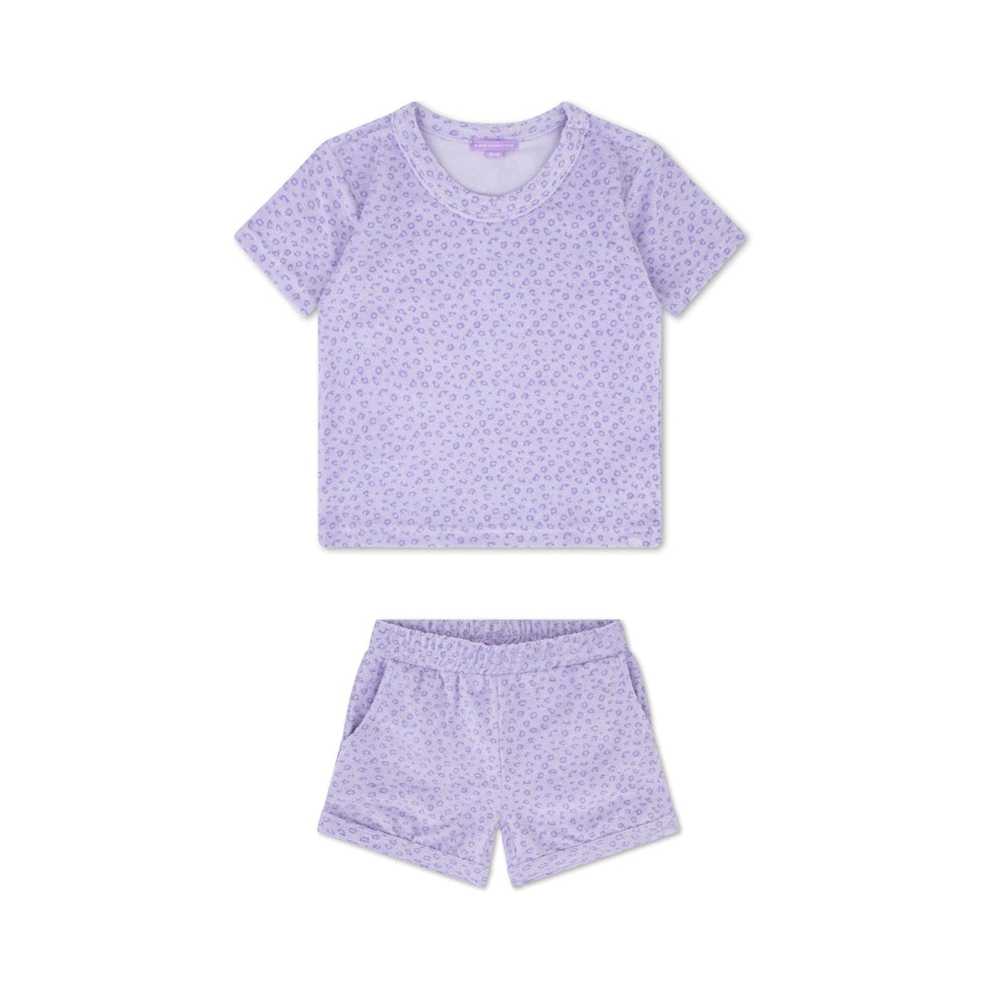 Léopard | Lila Girls Set Strand - Terry