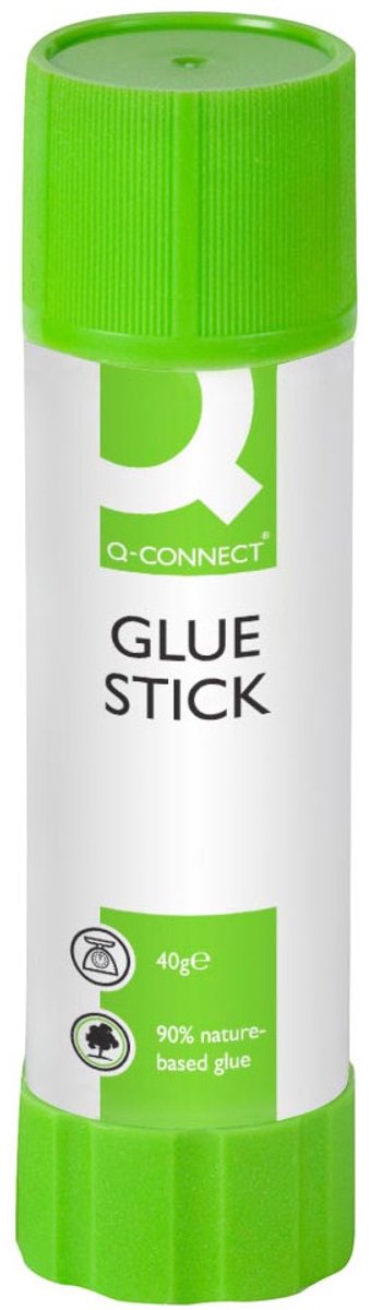 Bâton adhésif Q-connect 40 g, boîte de 10 pièces