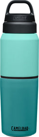 Camelbak multibev vide acier inoxydable - bouteille d'eau avec tasse à thé café amovible - 500 ml + 350 ml - vert vert (lagon côtier)