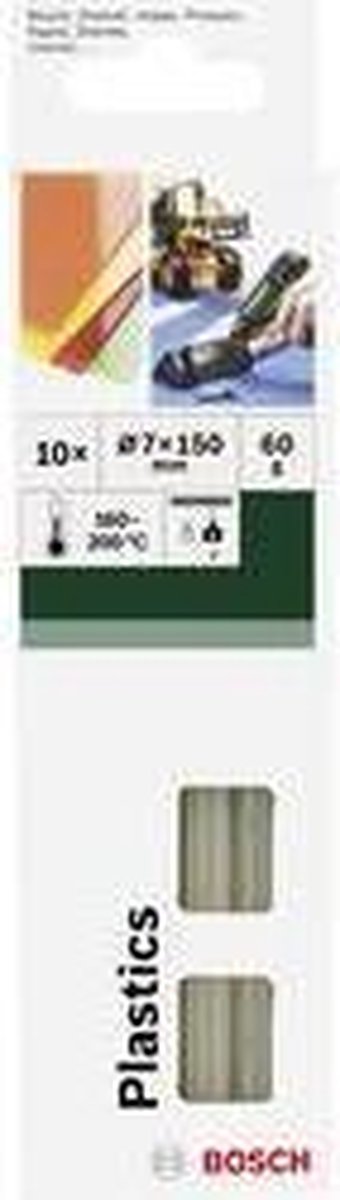 Bâtons de colle Bosch en plastique - diamètre 7 mm - 10 pièces