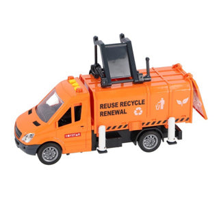Camion à ordures roues rapides avec lumière et son et frottement
