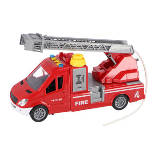 Rapid Wheels Fire Truck avec échelle et fonction de pulvérisation légère et sonore et à friction