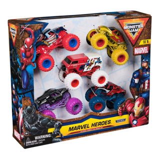 Monster Jam 1:64, paquet de 5 merveilles