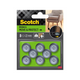 3m 1070692 - curseurs scotch® move protectorautocollants grisø 22 mm | 7 pièces