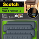 3m 1070687 - curseurs scotch® Move Protect autocollants gris, 70 mmx19 mm | 5 pièces