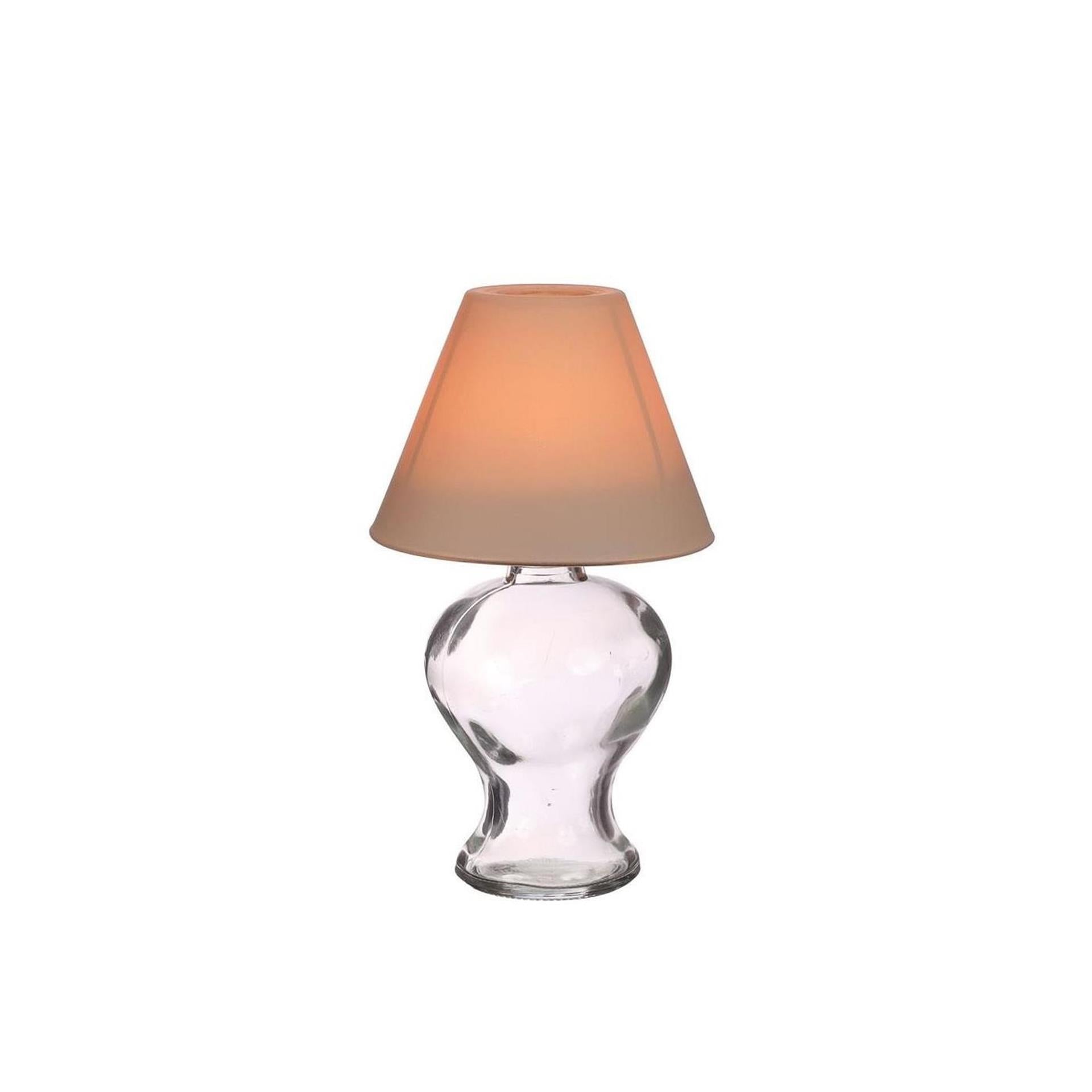 Idées lampe verre 4 saisons photophore beige