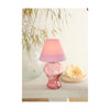 Bougie chauffe-plat en verre Ideas 4 seasons rose doux h16cm