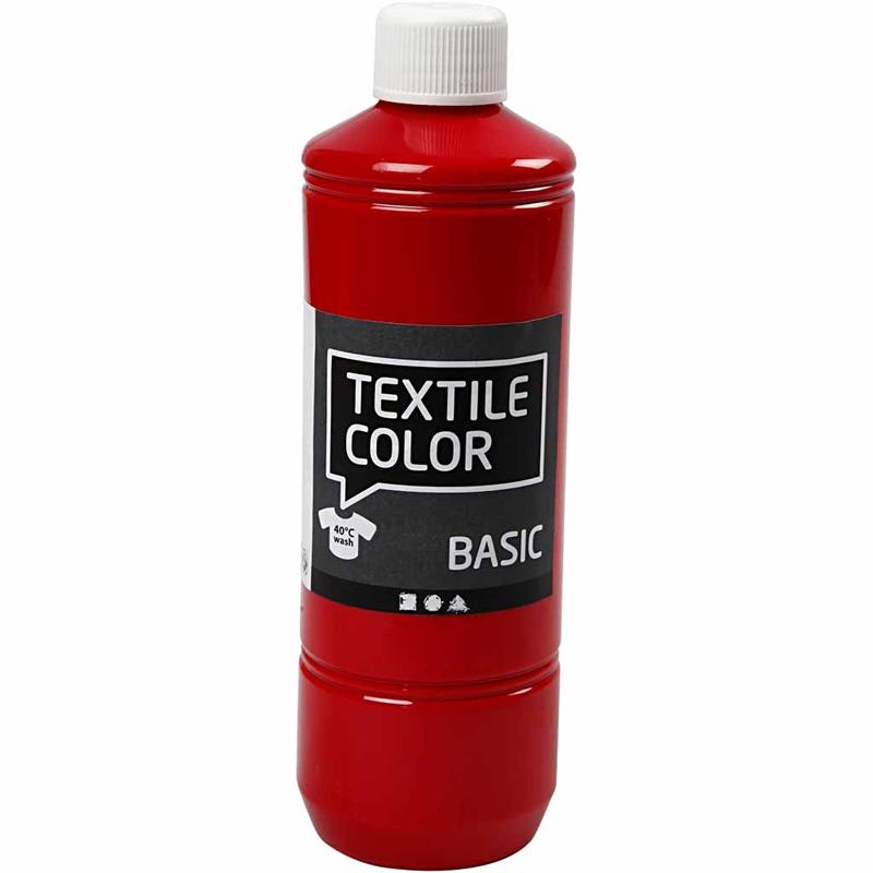 Peinture textile - Rouge, 500ml