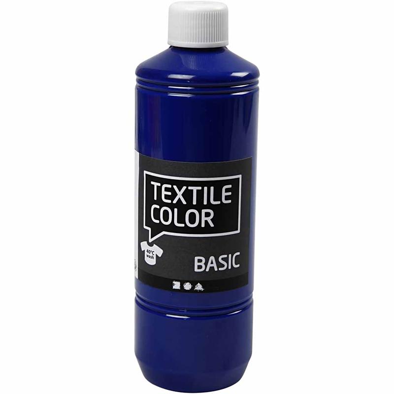Creativ Company Textile Color Paint primaire bleu, 500 ml