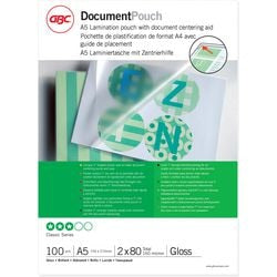 Pochettes de plastification gbc 80 microns a5