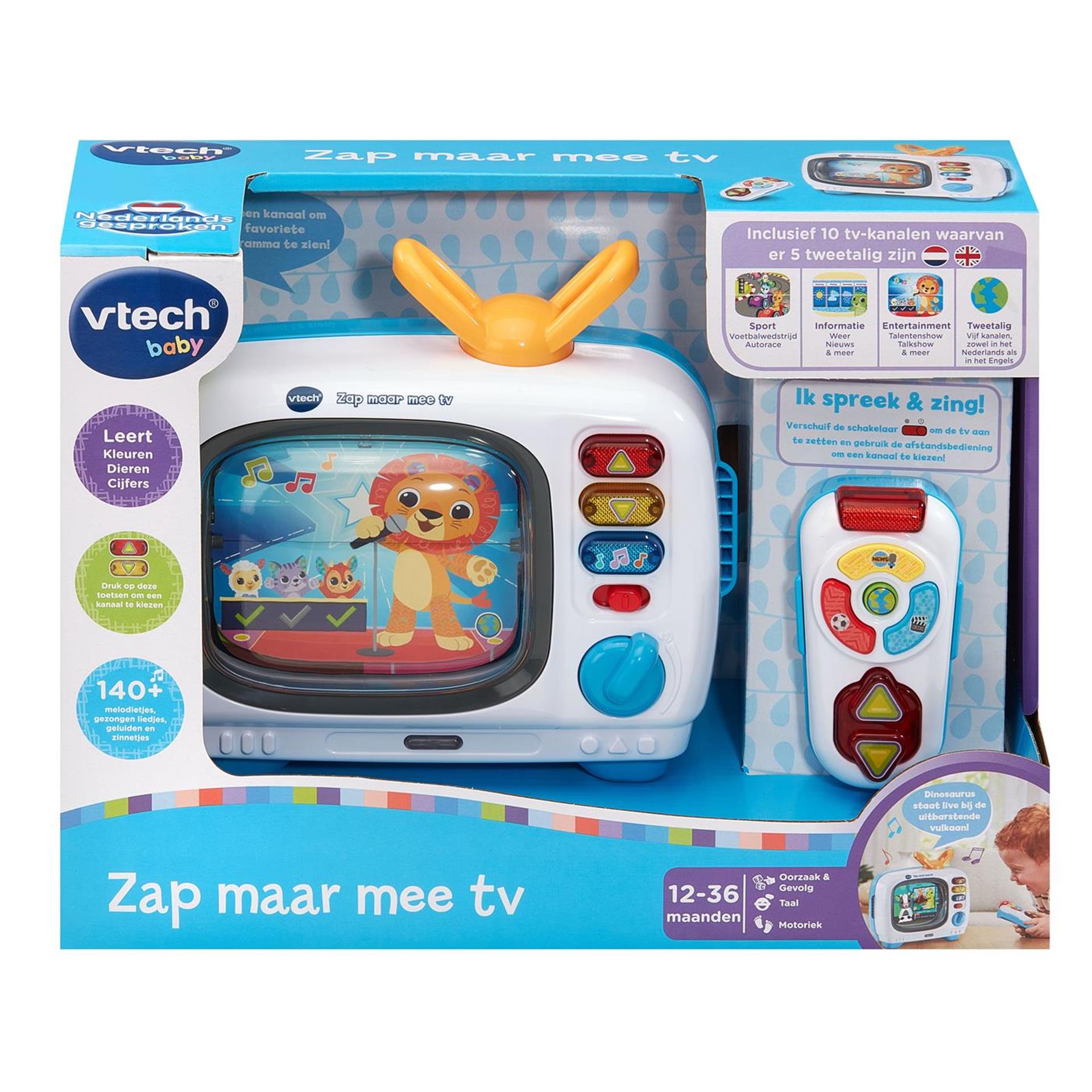 Vtech zappez devant la télévision avec lumière et son