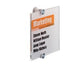 Porte-nom de porte cristal durable a5 210 x 148 mm