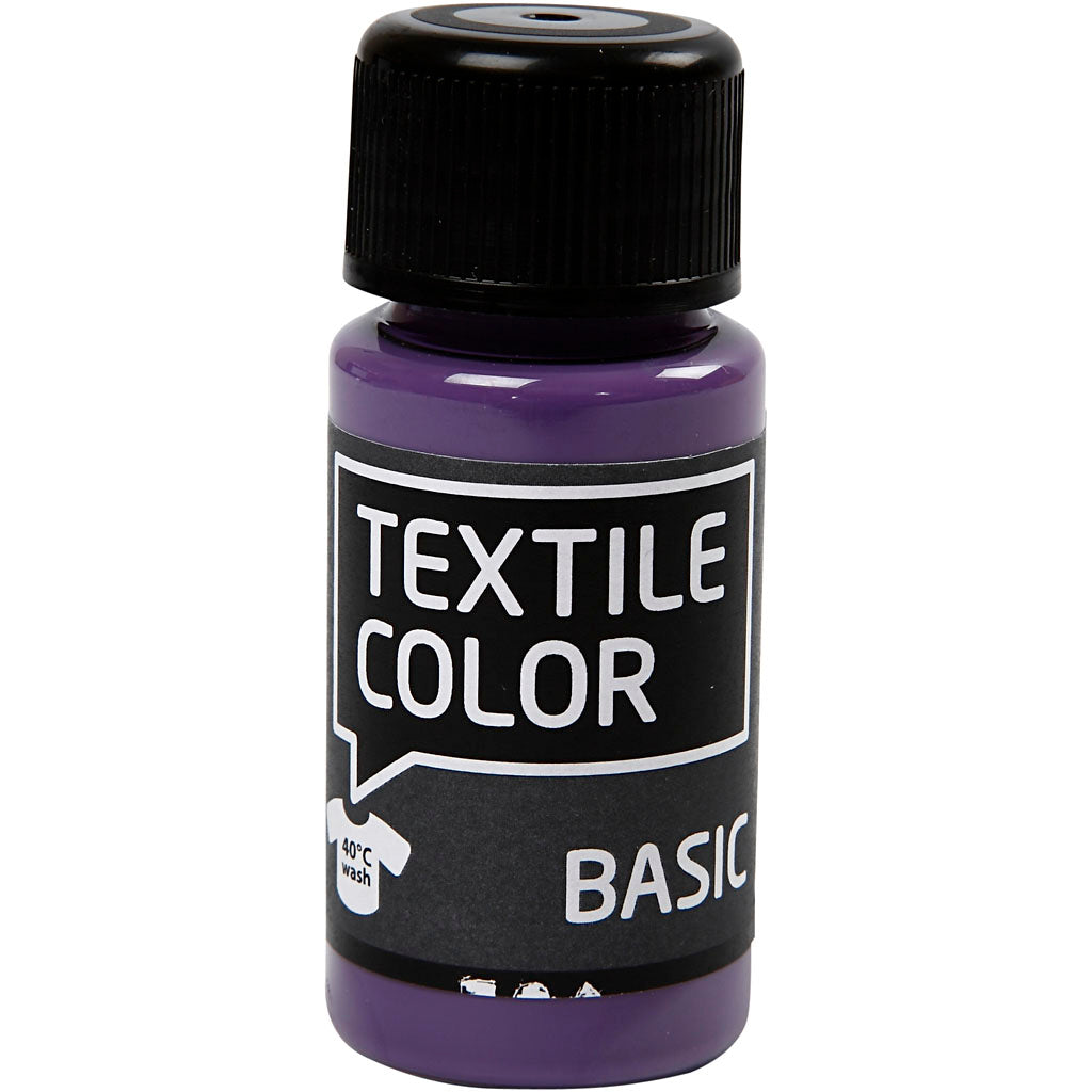 Creativ Company Textile Couleur semi-couverture de peinture textile lavande, 50 ml