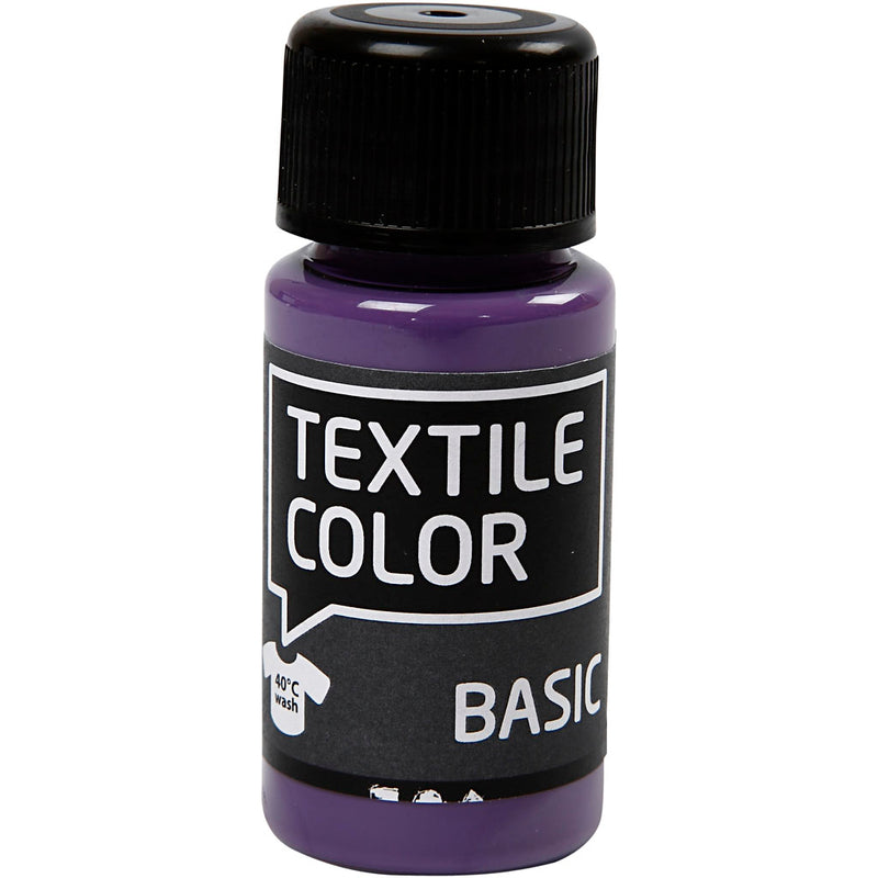 Creativ Company Textile Couleur semi-couverture de peinture textile lavande, 50 ml