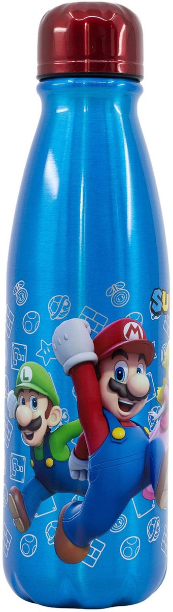 Super Mario Buver Bottle Aluminium Super Mario, 600 ml