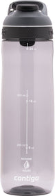 Bouteille d'eau Contigo Cortland à fermeture automatique | grande gourde sans BPA de 720 ml | bouteille de sport | gourde étanche | idéal pour l'école, la salle de sport, le vélo, la course, la marche | fumée