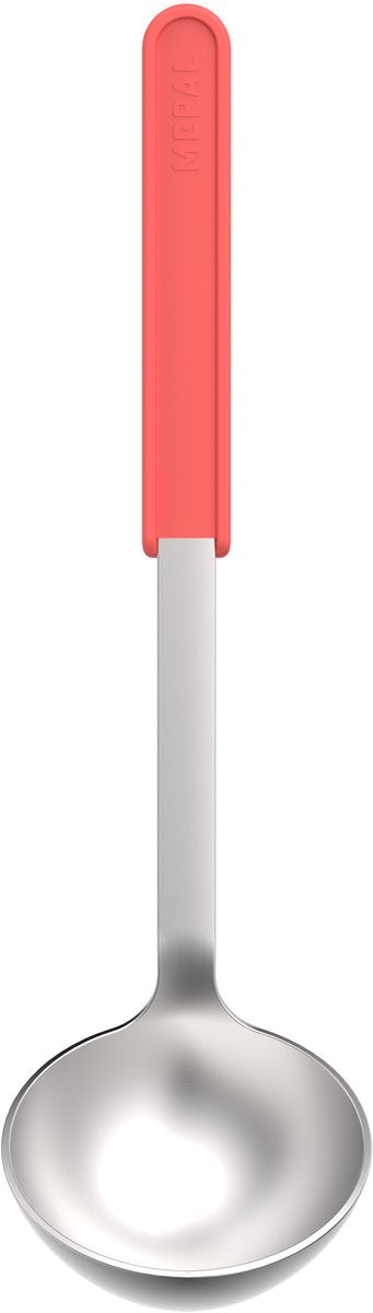 Mepal cuillère à soupe inox chef it - 32 cm - cuillère de service - tient confortablement dans la main - passe au lave-vaisselle - ustensiles de cuisine - corail