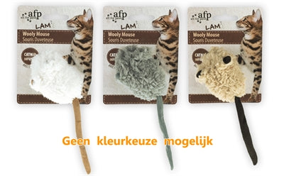 AFP Wooly Mouse Lamwol avec bip et catnip assorti