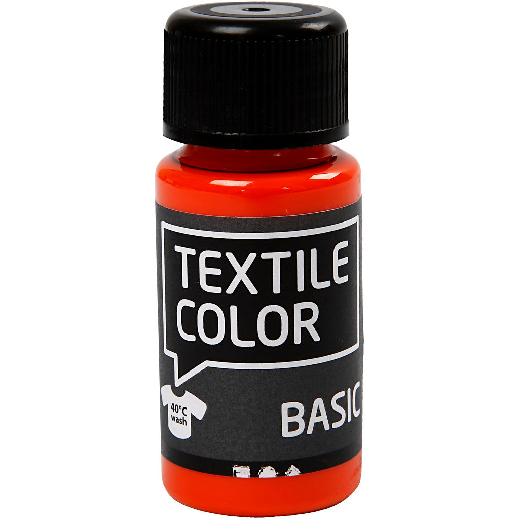 Creativ Company Textile Couleur semi-couverture de peinture textile orange, 50 ml