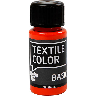 Creativ Company Textile Couleur semi-couverture de peinture textile orange, 50 ml
