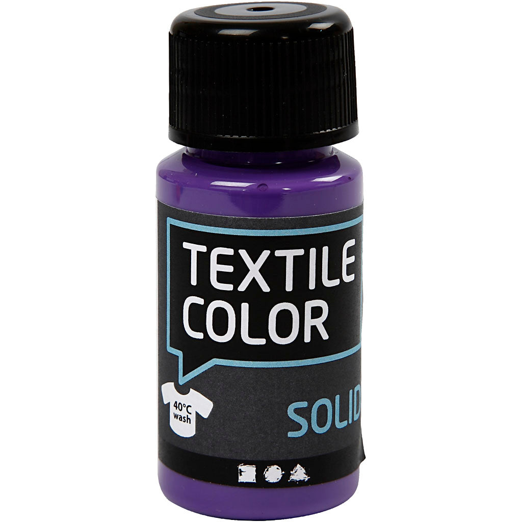 Creativ Company Couleur textile couvrant la peinture textile violet, 50 ml