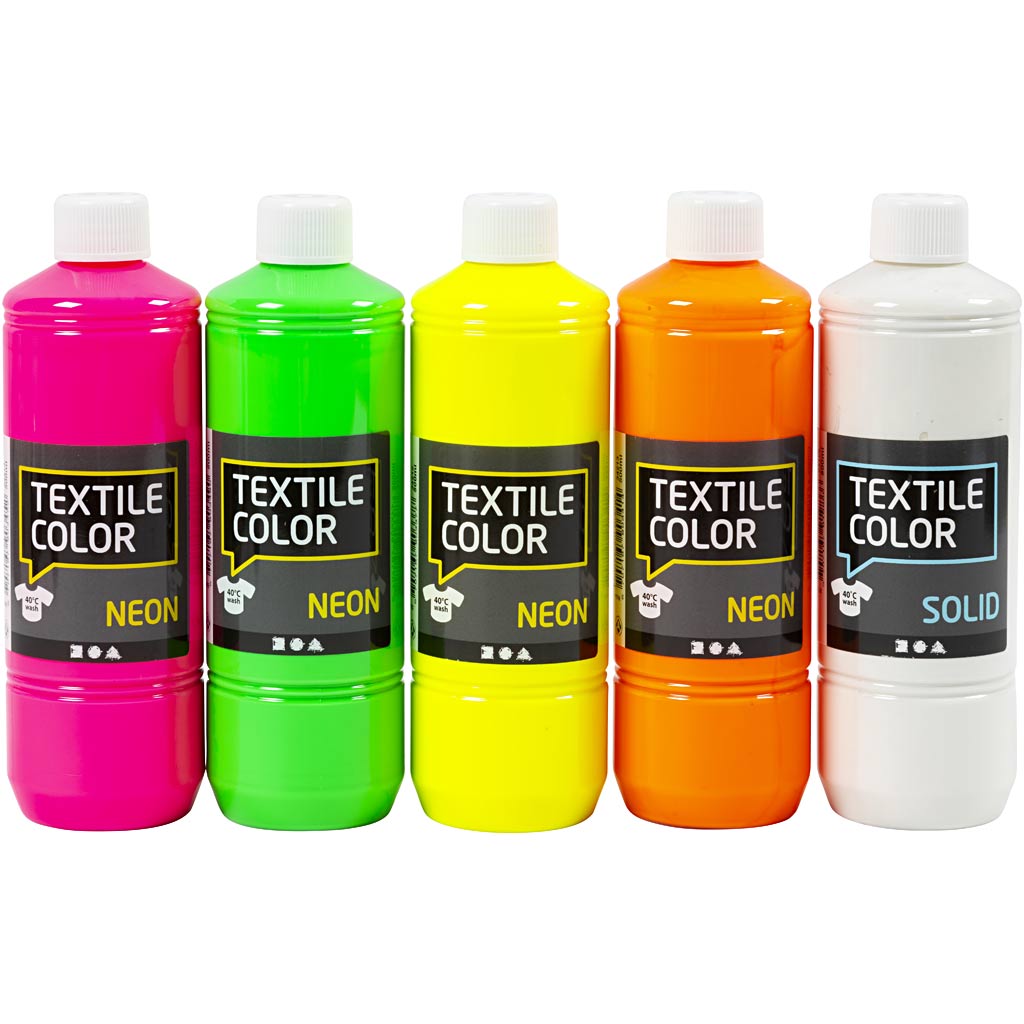 Creativ Company Textile Color Paint textile semi-couverture, 5x500 ml