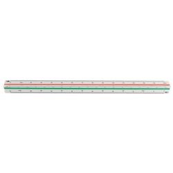 Bâton de mesure gradué en plastique 30cm blanc 1:20 25 50 75 100 125