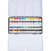 Peinture aquarelle art Creativ company, ½ godet, format 10x15x20 mm, couleurs standards, 48 couleurs 1 boîte