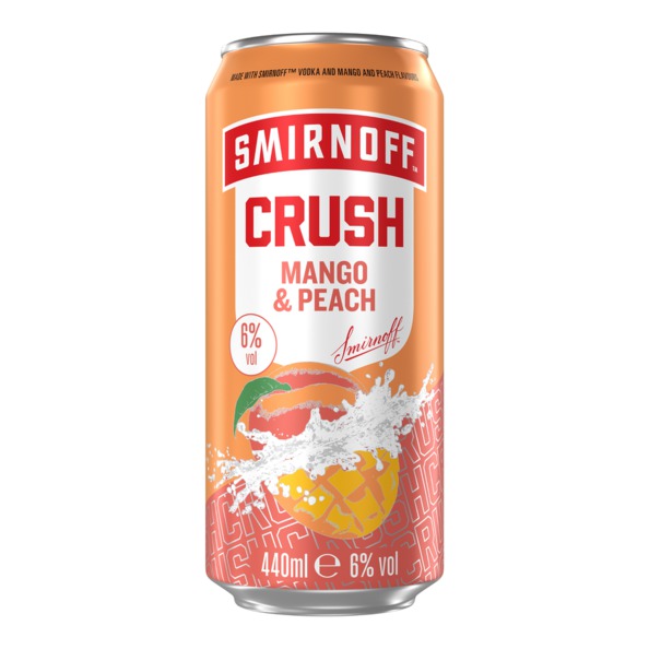 Smirnoff Crush Mangue Pêche Canette (12x 44 cl)