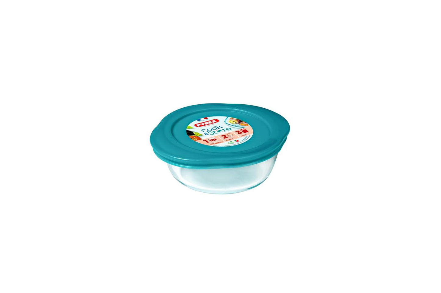 Plat de conservation en Pyrex 350ml 14x12x5cm