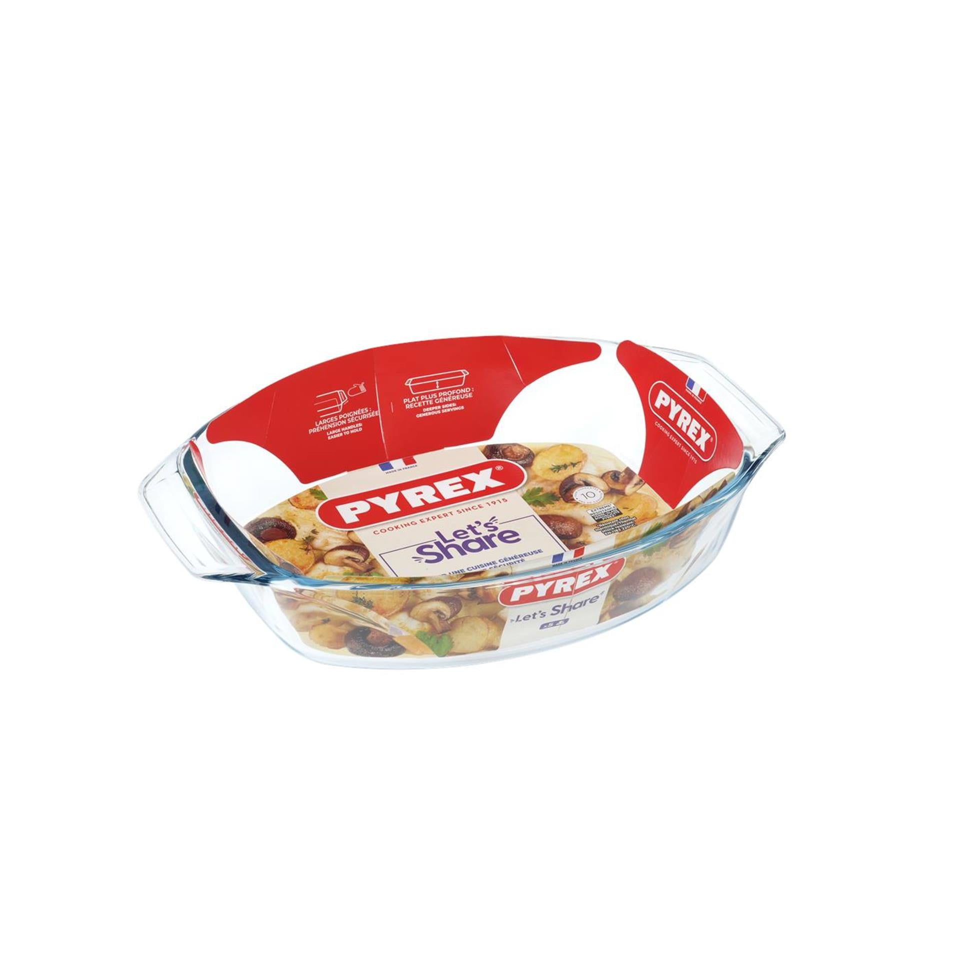 Plat à four en Pyrex ovale 35 x 24 cm 2,8l