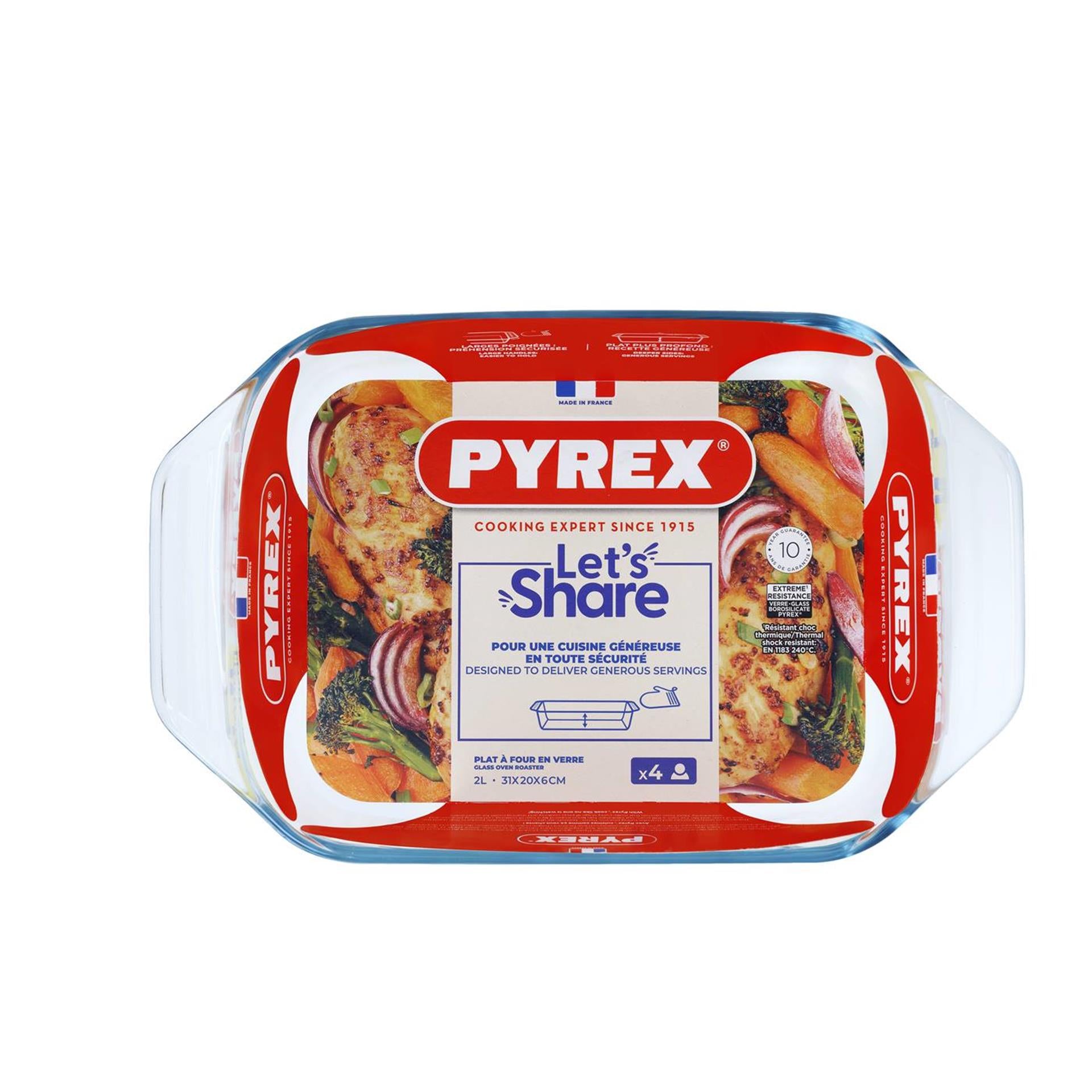 Pyrex Irresistible Baking Dish Rectangle 2,2 litres 31x20 cm