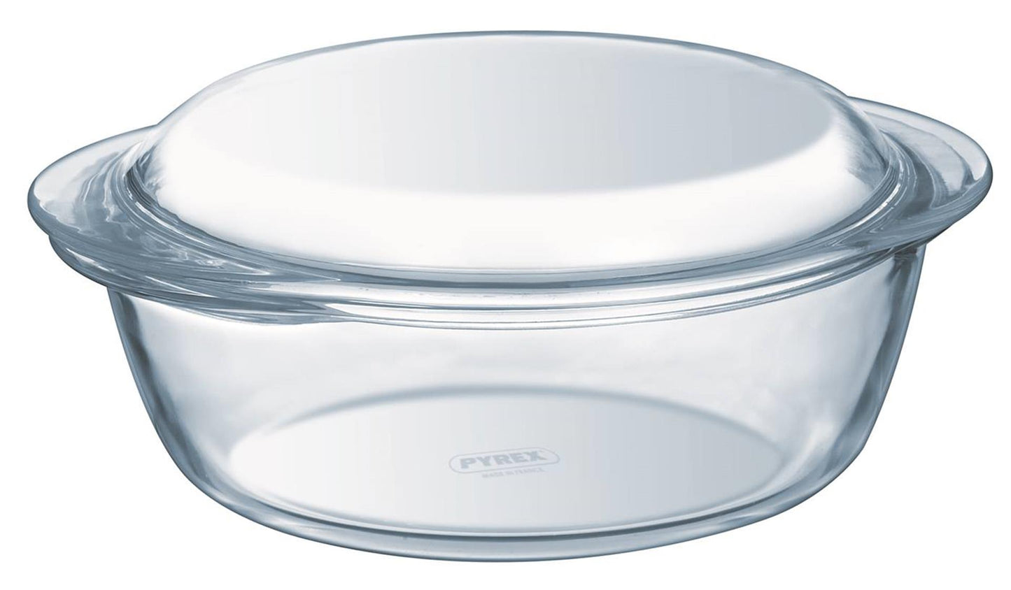 Pyrex à cuisson avec couvercle de 1,6 L et 0,5 L